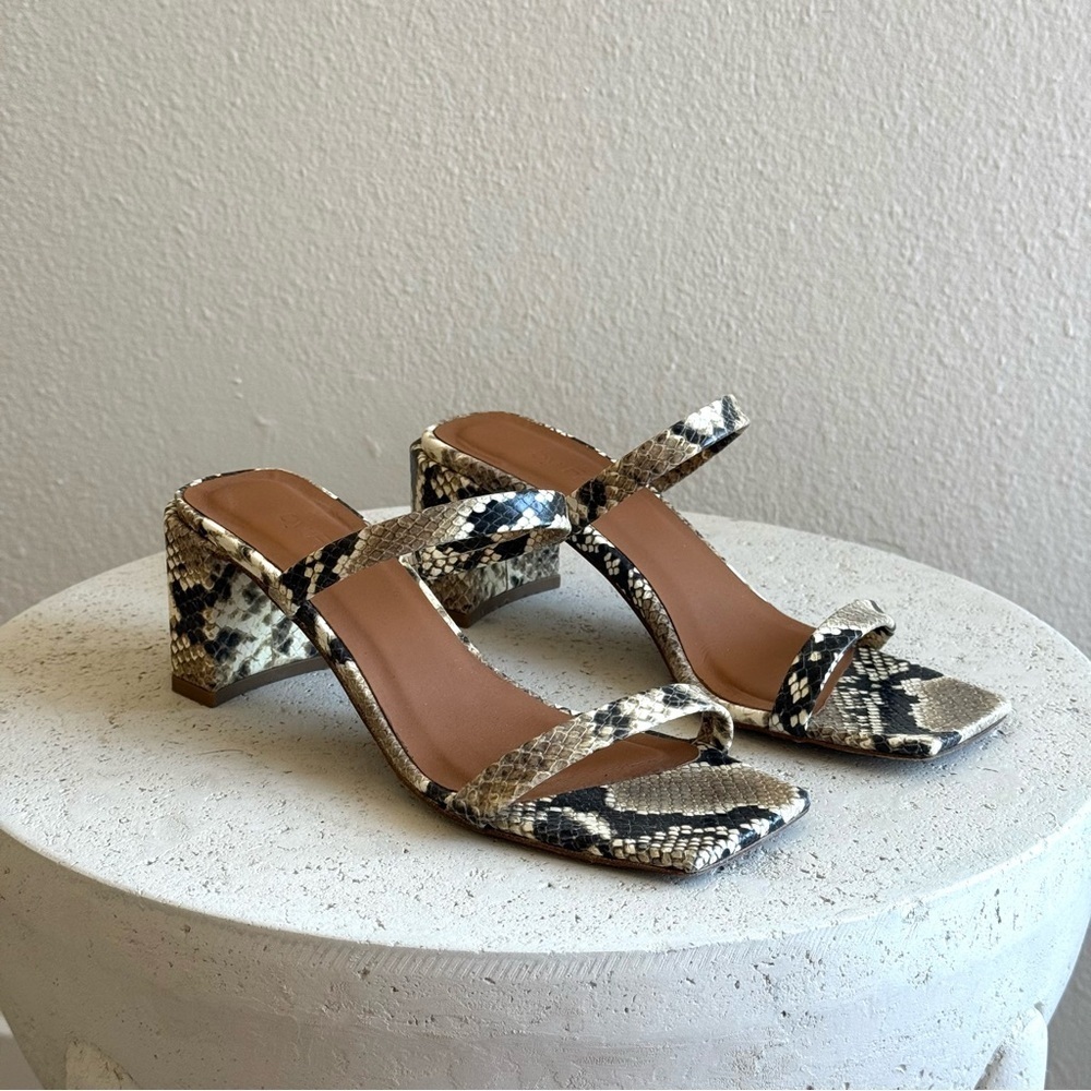 BY FAR Tanya sandals in snakeskin embossed, size 36 - Picture 4 of 9